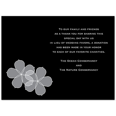Floral Photo - Black - Multi-Purpose Card