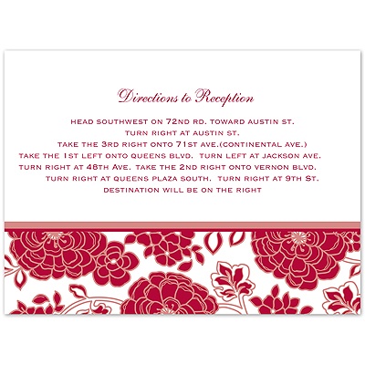 Floral Patterned - Apple - Multi-Purpose Card