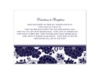Floral Patterned - Lapis - Multi-Purpose Card