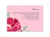 Patterned Peony - Apple - Multi-Purpose Card