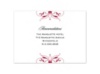 Monogram Flourish - Apple - Multi-Purpose Card