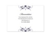 Monogram Flourish - Lapis - Multi-Purpose Card