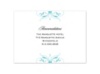 Monogram Flourish - Pool - Multi-Purpose Card