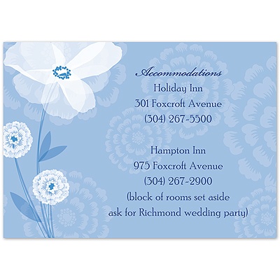 Moonlight Blossoms - Cornflower - Multi-Purpose Card