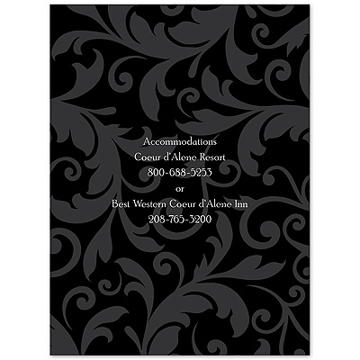 Treasured Jewels Pattern - Black - Multi-Purpose Card