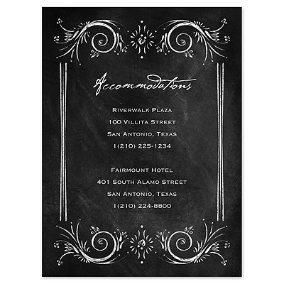 Chalkboard Style - Black - Multi-Purpose Card