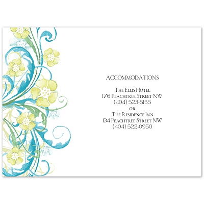 Watercolor Floral - Malibu - Multi-Purpose Card