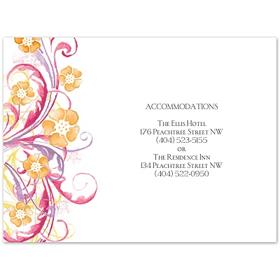 Watercolor Floral - Watermelon - Multi-Purpose Card