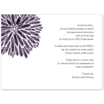 Burst of Color - Plum - Multi-Purpose Card