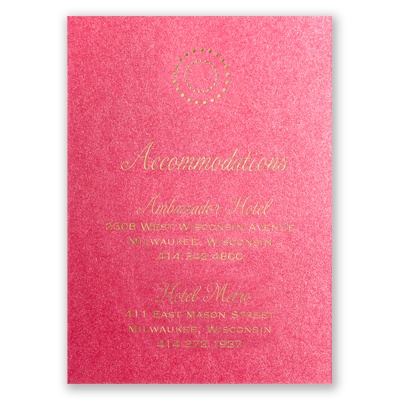 Shining Pearls - Hot Pink Shimmer - Multi-Purpose Card
