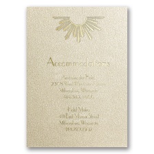 Deco Sunburst - Champagne Shimmer - Multi-Purpose Card