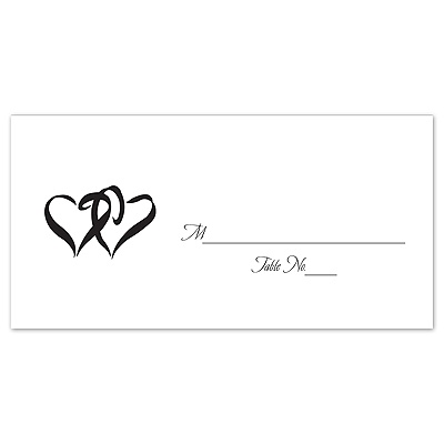 Bright White Design Choice Escort Card