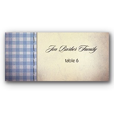 Country Fun - Blue - Escort Card