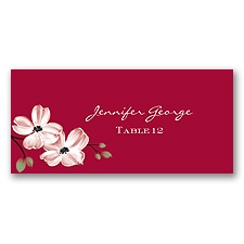 Dogwood Blossoms - Apple - Escort Card