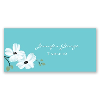 Dogwood Blossoms - Pool -  Escort Card