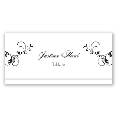 Epic Romance - Escort Card