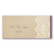 Wrapped In Lace - Escort Card