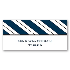 Formal Stripes - Escort Card