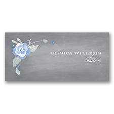 Rustic Bouquet - Bluebird - Escort Card