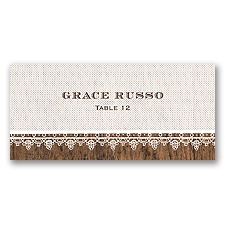 Barnwood & Lace - Escort Card