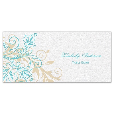 Flourish with Golden Shadow - Pool - Escort Card