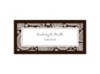 Perfect Paisley Duet - Chocolate- Escort Card