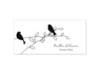 Love Birds - Black - Escort Card