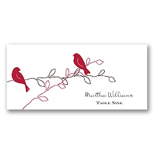 Love Birds - Apple - Escort Card
