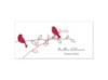 Love Birds - Apple - Escort Card