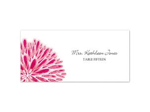 Burst of Color - Watermelon - Escort Card