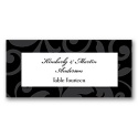 Treasured Jewels Pattern - Black - Escort Card