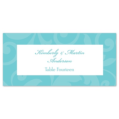 Treasured Jewels Pattern - Pool - Escort Card