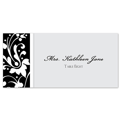 Forever Color - Black - Escort Card