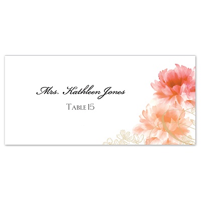 Beloved - Tangerine - Escort Card