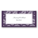 Perfect Paisley - Plum - Escort Card