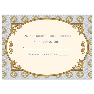 Touch of Gold - Response Card and Envelope