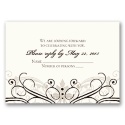 Eternal Flourish - Antique White -  Response Card and Envelope