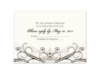 Eternal Flourish - Antique White -  Response Card and Envelope