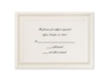 Flawless Border Ecru - Response Card and Envelope