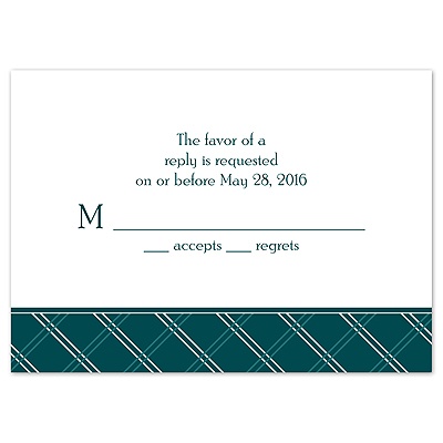 Classic Lines - Response Card and Envelope
