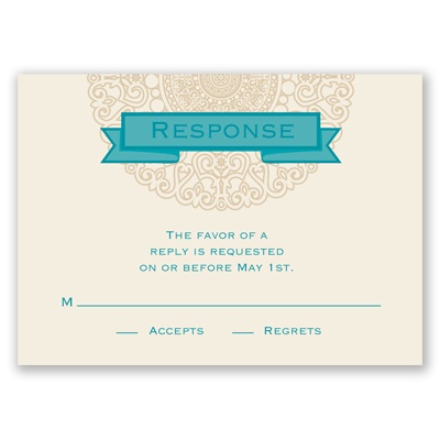 Shangri Love - Response Card and Envelope
