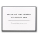Delicate Border - Bright White - Response Card and Envelope