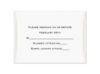 Petite Pocket - Response Card and Envelope