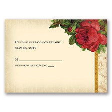 Rosie Romance - Apple - Response Card and Envelope
