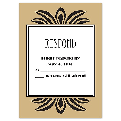 Zelda - Golden - Response Card and Envelope