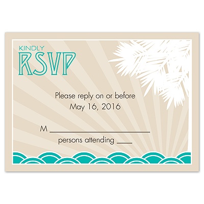 Hot Deco - Response Card and Envelope