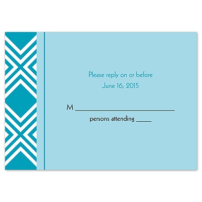 Diamond Deluxe  - Response Card and Envelope