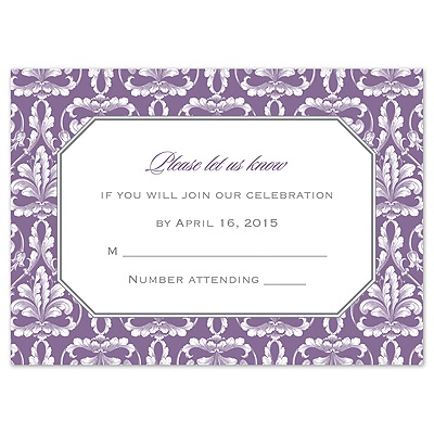 Vintage Frame - Response Card and Envelope