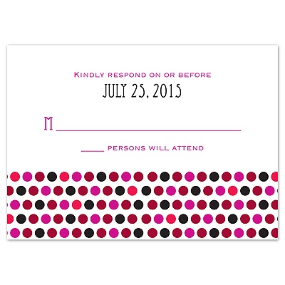 Delectable Dots - Apple - Response Card and Envelope