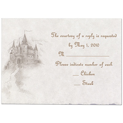 Dreams Do Come True - Response Card and Envelope